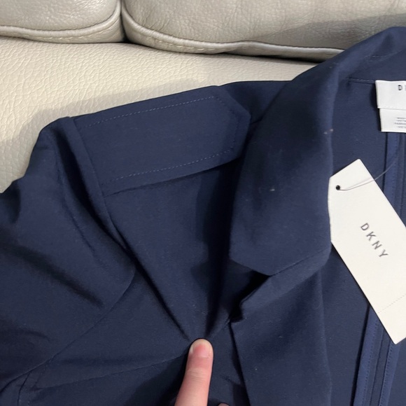 NWT - DKNY Women’s Trench Coat Style Open Front Blazer - Size M, XL - Picture 4 of 13